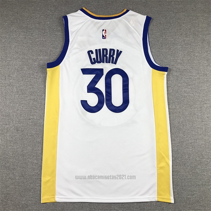 Camiseta Golden State Warriors Stephen Curry #30 Association 2022-23 Blanco